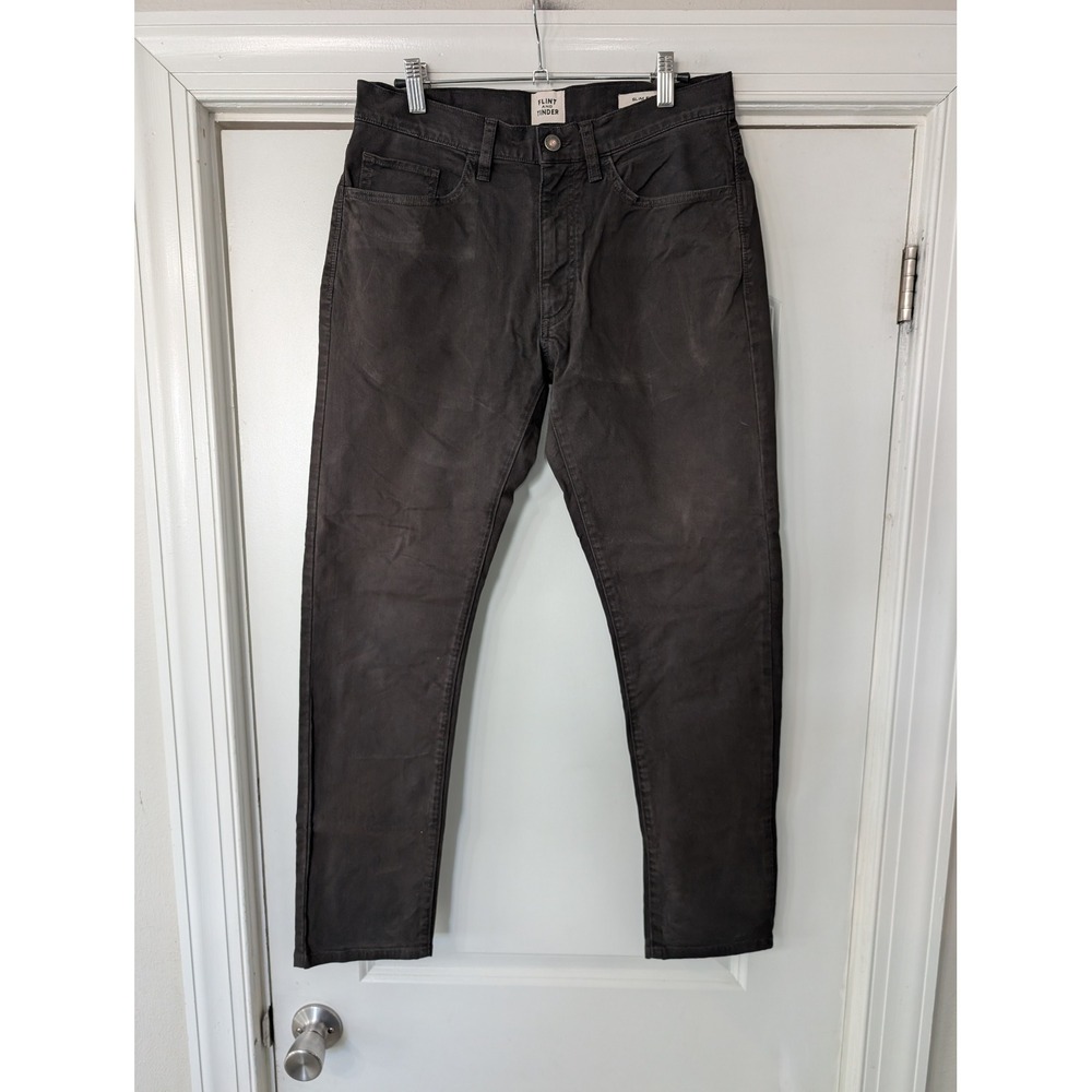 Flint‎ and Tinder Mens 365 Pants Slim Fit Charcoal Gray 30x30 Chinos 5 pocket
